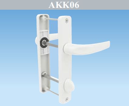 ALÜMİNYUM YAYLI WC KAPI KOLU 35/90 MM BABİL-AKK06
